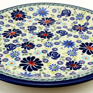 Polish Pottery Plate 10.75 Inch Diameter by Zaklady Boleslawiec