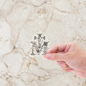 Miraculous Medal Doodle Vinyl Sticker
