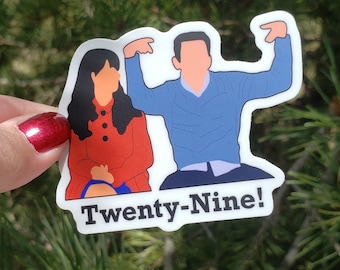 New girl Schmidt 29 TWENTY NINE sticker waterproof waterbottle laptop bicycle accessories jessica day nick miller