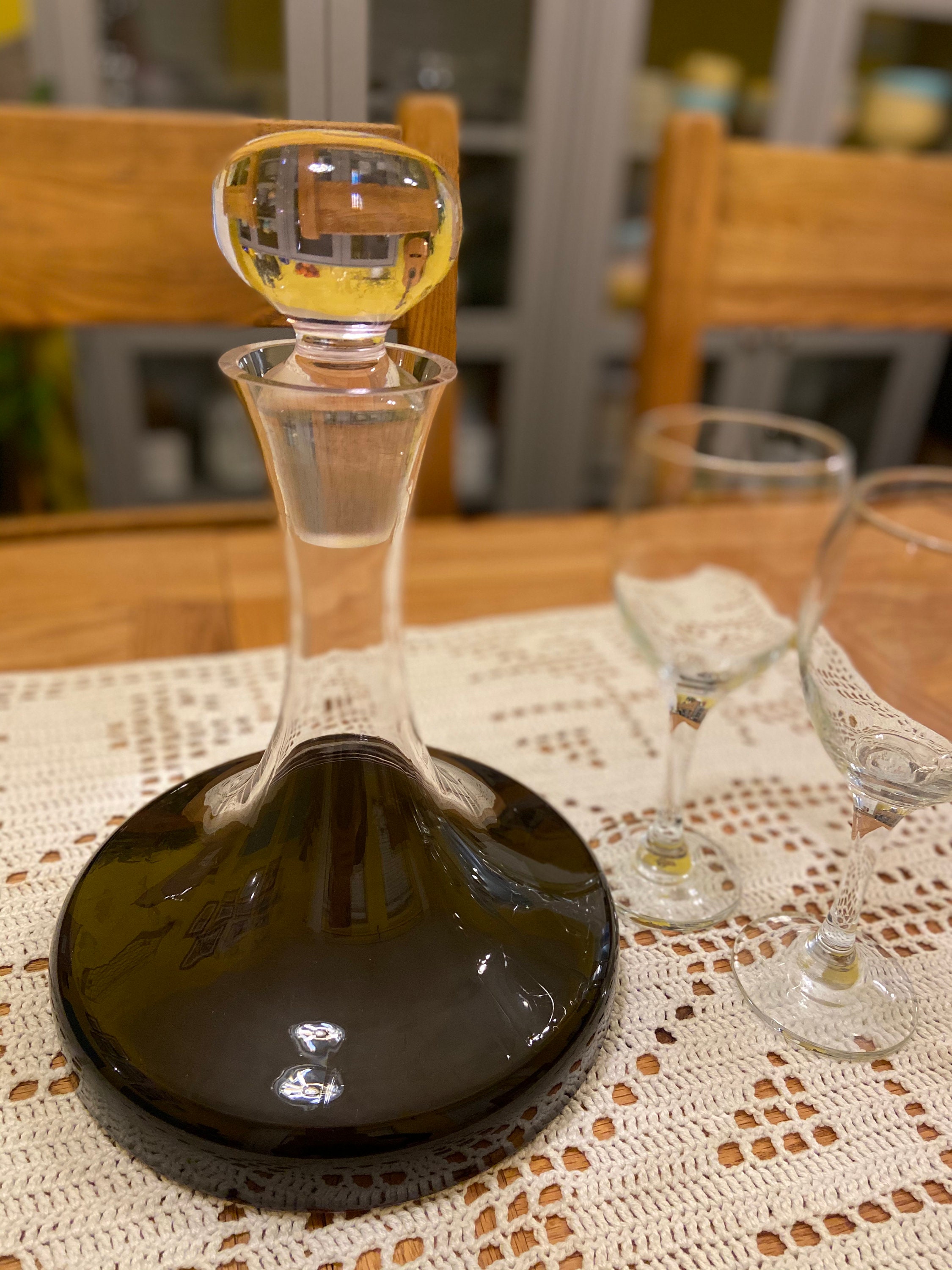 Wine Decanter 1.5 L set with Cleaning Balls by Maison & White Etsy