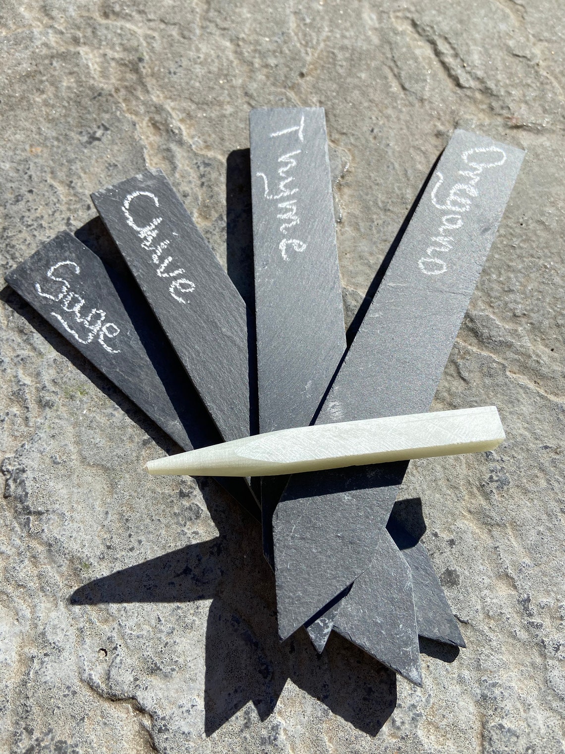 Slate Garden Markers Set of 20made by Maison & White Etsy