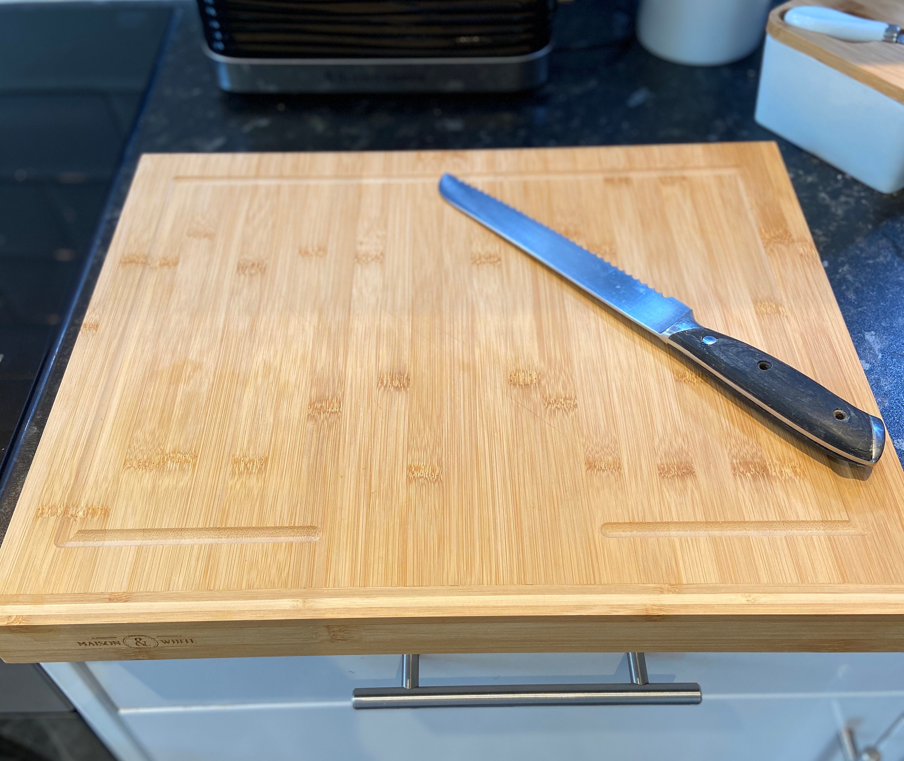 Counter Edge Bamboo Chopping Board Etsy
