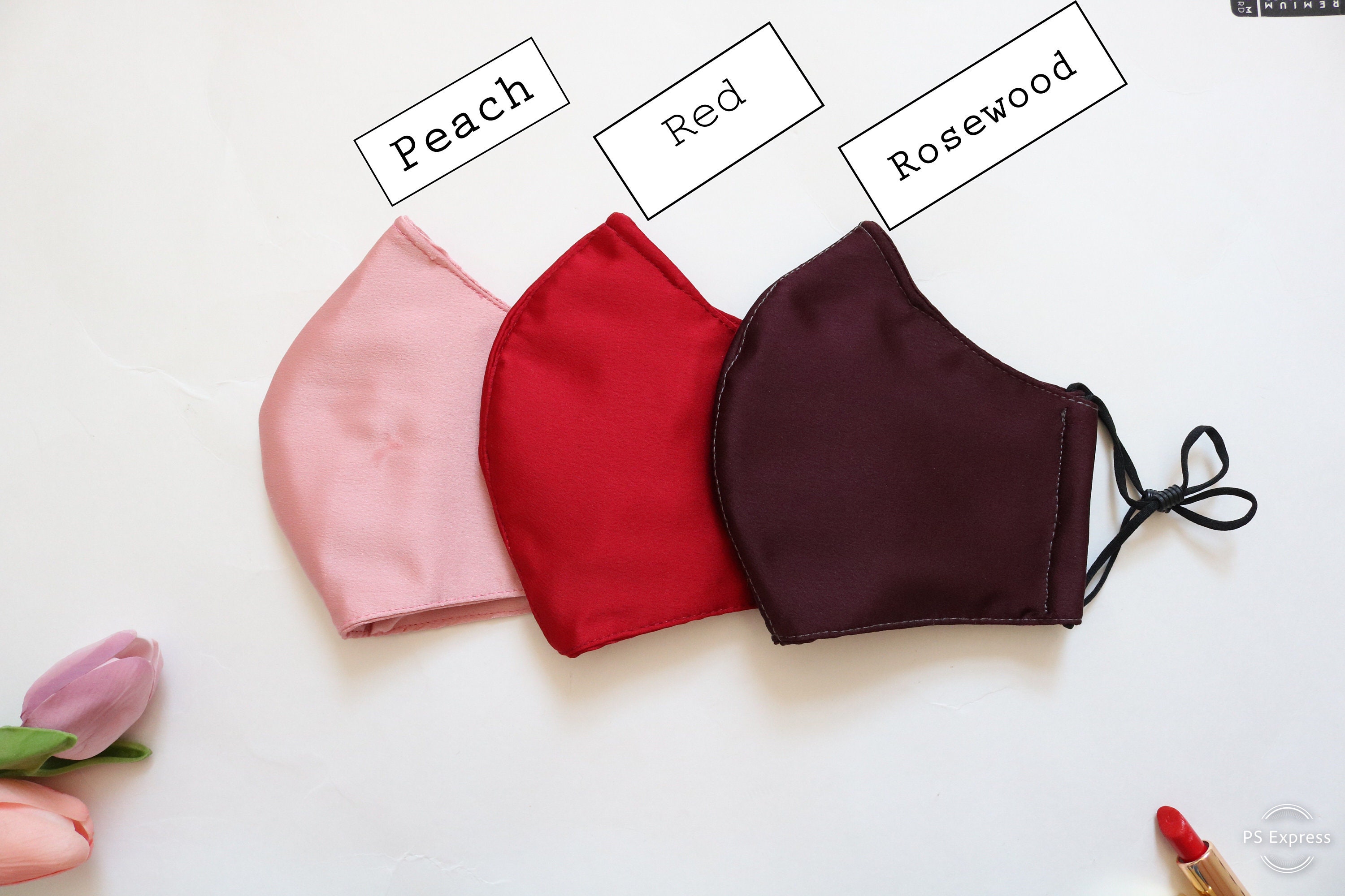 Mulberry Silk Face Mask 3 Layer Mulberry Silk Face Mask With Etsy