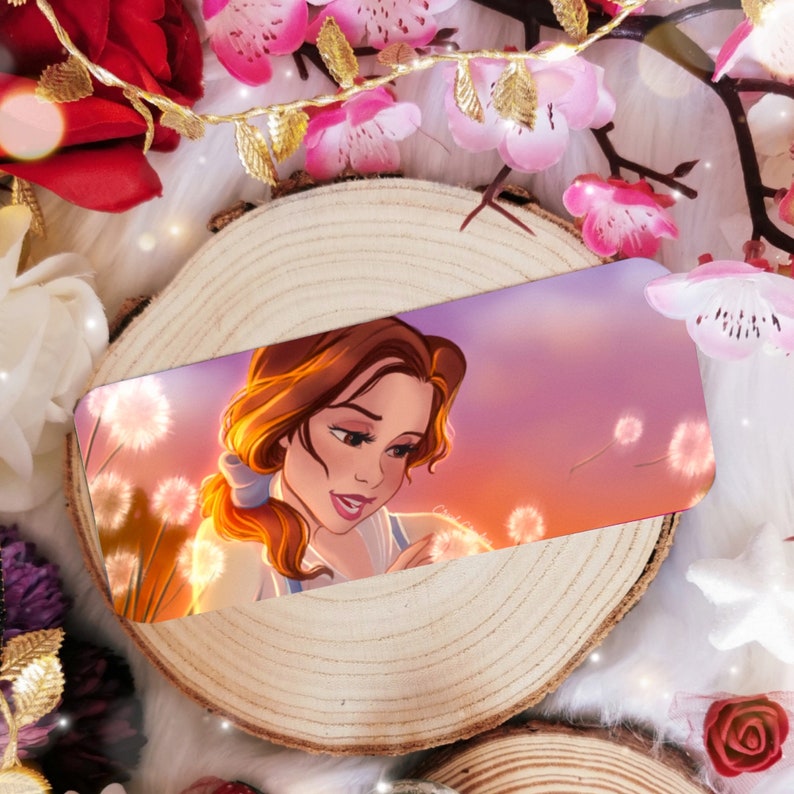 Belle Beauty and the Beast Bookmark and Print - Etsy