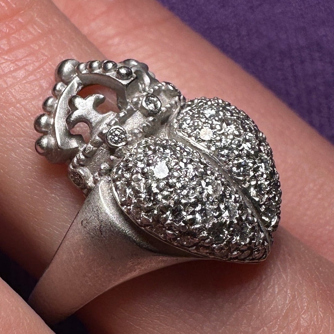 Keiselstain Cord Diamonds Platinum Ring Etsy