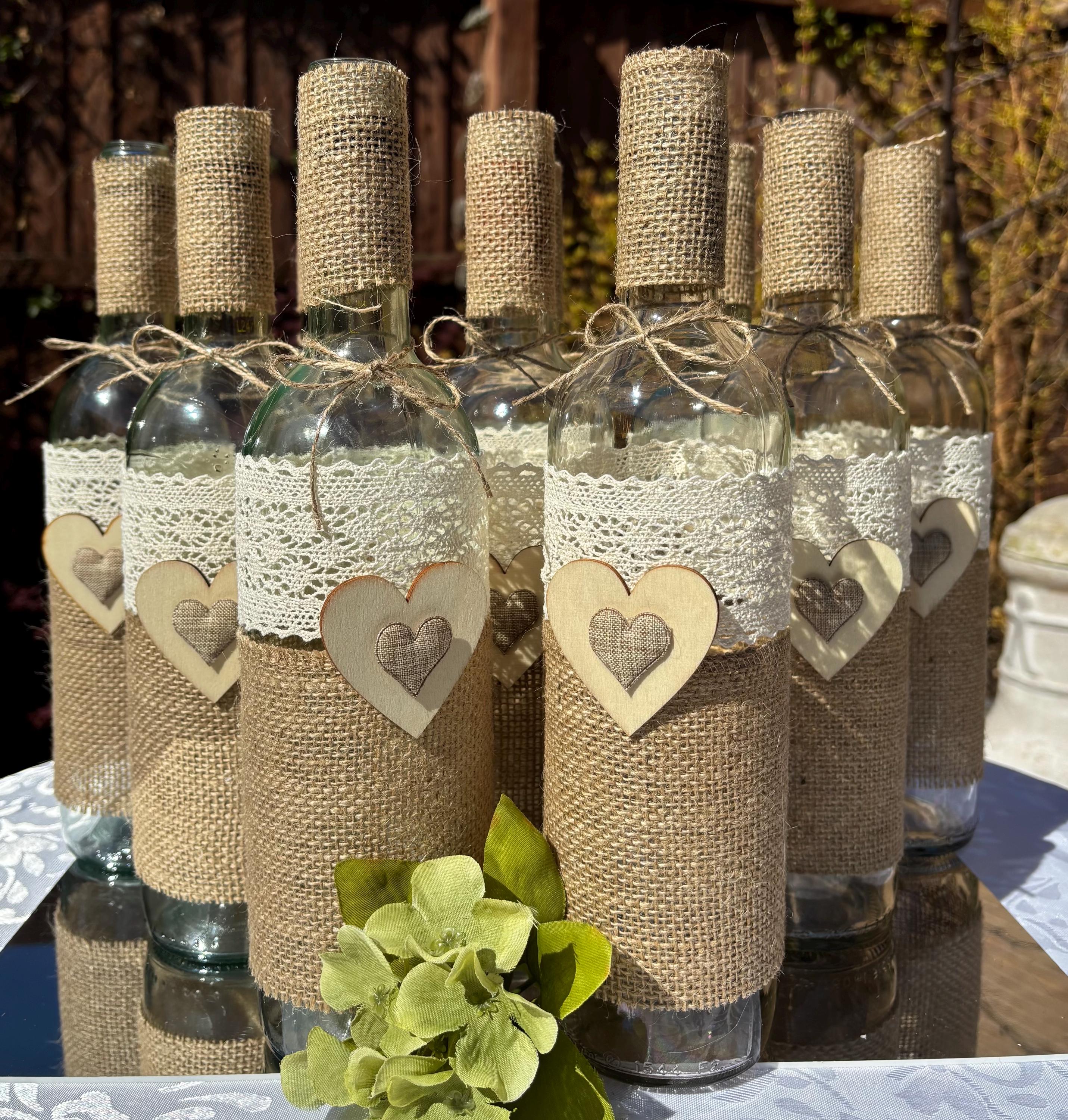 10 X Rustic Wine Bottles Ideal for Wedding Table Decorations - Etsy, image size:2862x3000