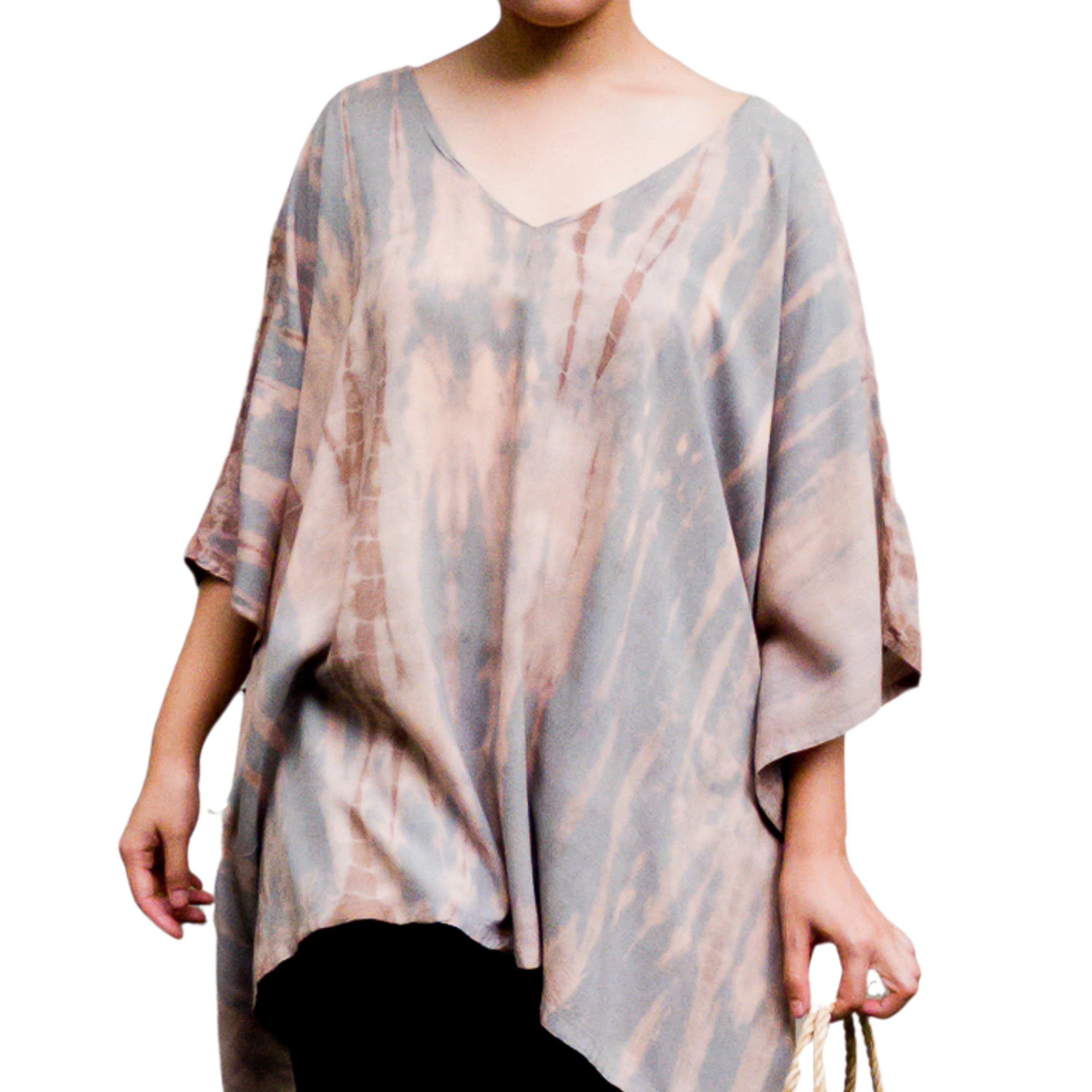 Blouses for women boho decor bohemian blouses gray top | Etsy