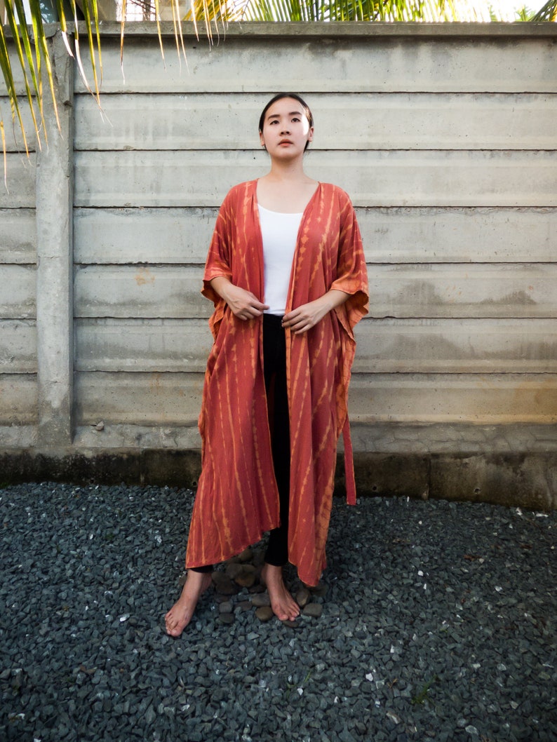japan style shibori robes dressing gown bohemian jacket long kimono jacket