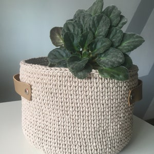 Plant Pot Cover - Handmade Crochet Planter, Knitted basket, Pot cover, Plant Sweater, Plant Pot Covering, Handmade Pot
