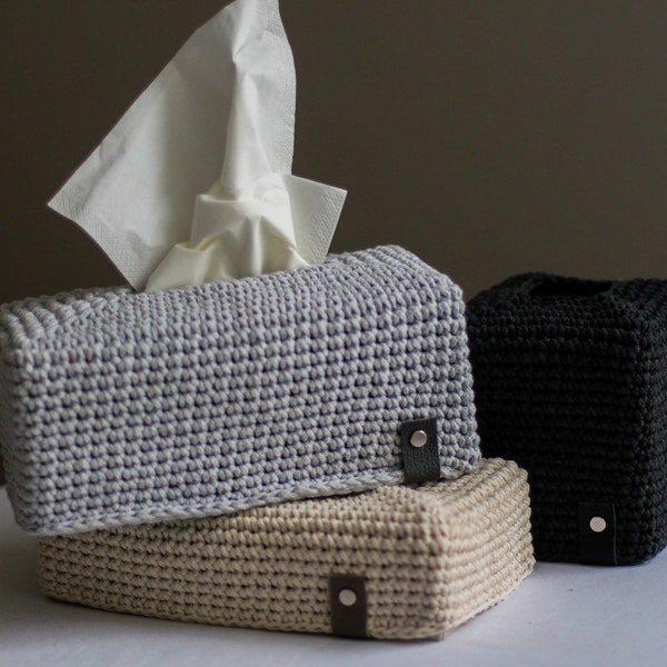 Tissue Box Cover - Handmade Crochet Tissue case Cover,  box cover, tissue holder, rectangular tissue box cover