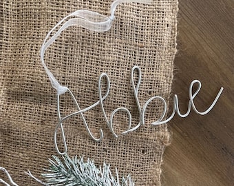 Personalized Name Tree Decorations- Christmas Decor, Baubles, Tree Decor, Xmas, Stocking Name, Gift Tag, Place Names, Handmade