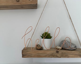 Hello Wire Words- Home Decor, Entrance Ideas, Welcome Sign, Wire Wall Art, Porch Decor, Hallway