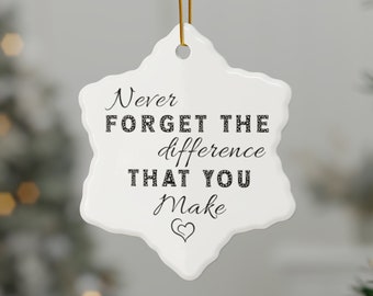 Thank You Gift: Heart Ornament, Coworker Retirement Gift