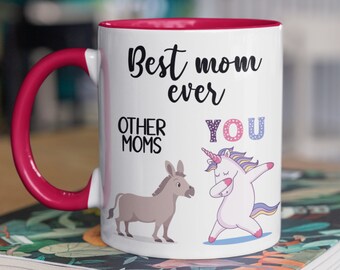 Best Mom Ever Unicorn Mug | Funny Mother's Day Gift for Mom