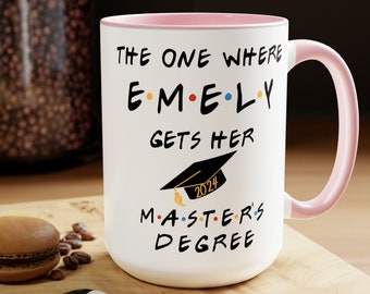 Master's Degree Graduation Gift 2024 | Custom Graduation Mug | Personalized Master Graduation Gift | Magic Mug | Masters Graduation