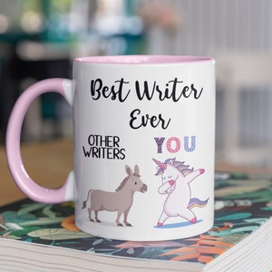 Best Writer Ever Unicorn Mug | Writer Gift | Funny Gift for Writer | Writer Funny Coffee Mug | Humorous Writer Present