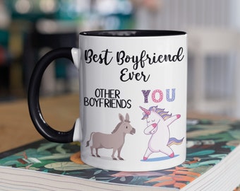 Best Boyfriend Ever Unicorn Mug | Valentine Gift for Boyfriend | Boyfriend's Birthday Gift | Funny Gift for Boyfriend | Funny Coffee Mug