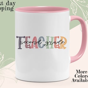 2nd Grade Teacher Mug, Seconds Grade Gift, 2nd Grade Teacher Coffee Mug, Back to School Gift, Hello Second Grade, 1st Day of School