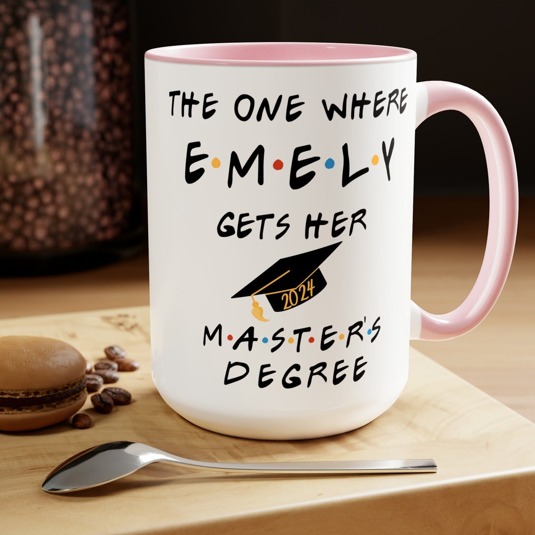 Master's Degree Graduation Gift 2024 Custom Graduation Mug Personalized