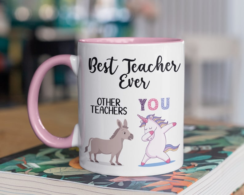 Best Teacher Ever Unicorn Mug Teacher Valentines Day Mug