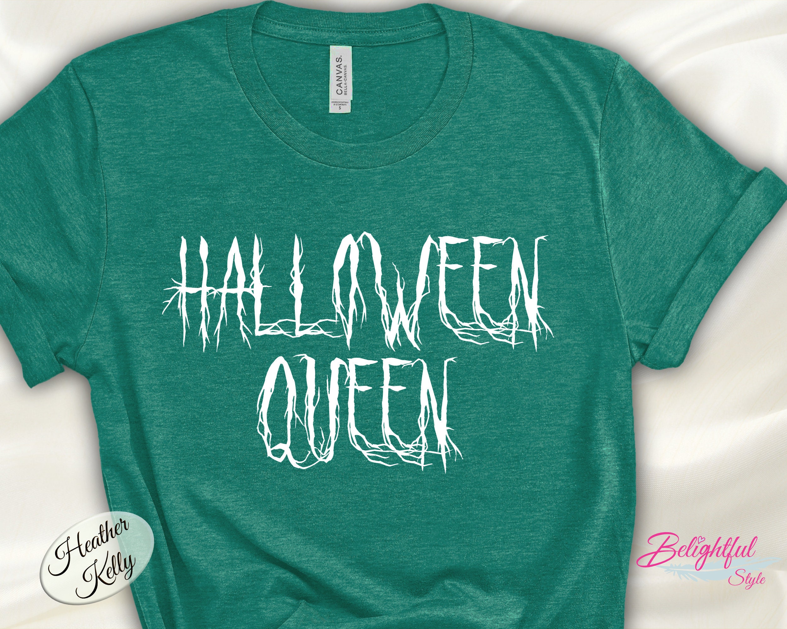 Halloween Queen Tee Halloween Gift for Friend Gothic Etsy