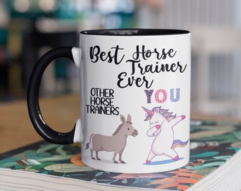 Best Horse Trainer Ever Unicorn Mug | Best Horse Trainer Ever Gift | Funny Gift for Horse Trainer | Equestrian Mug Gift