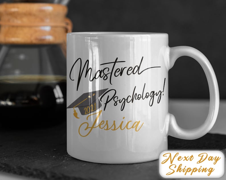 Psychology Degree Graduation Gift Custom Graduation Mug Etsy