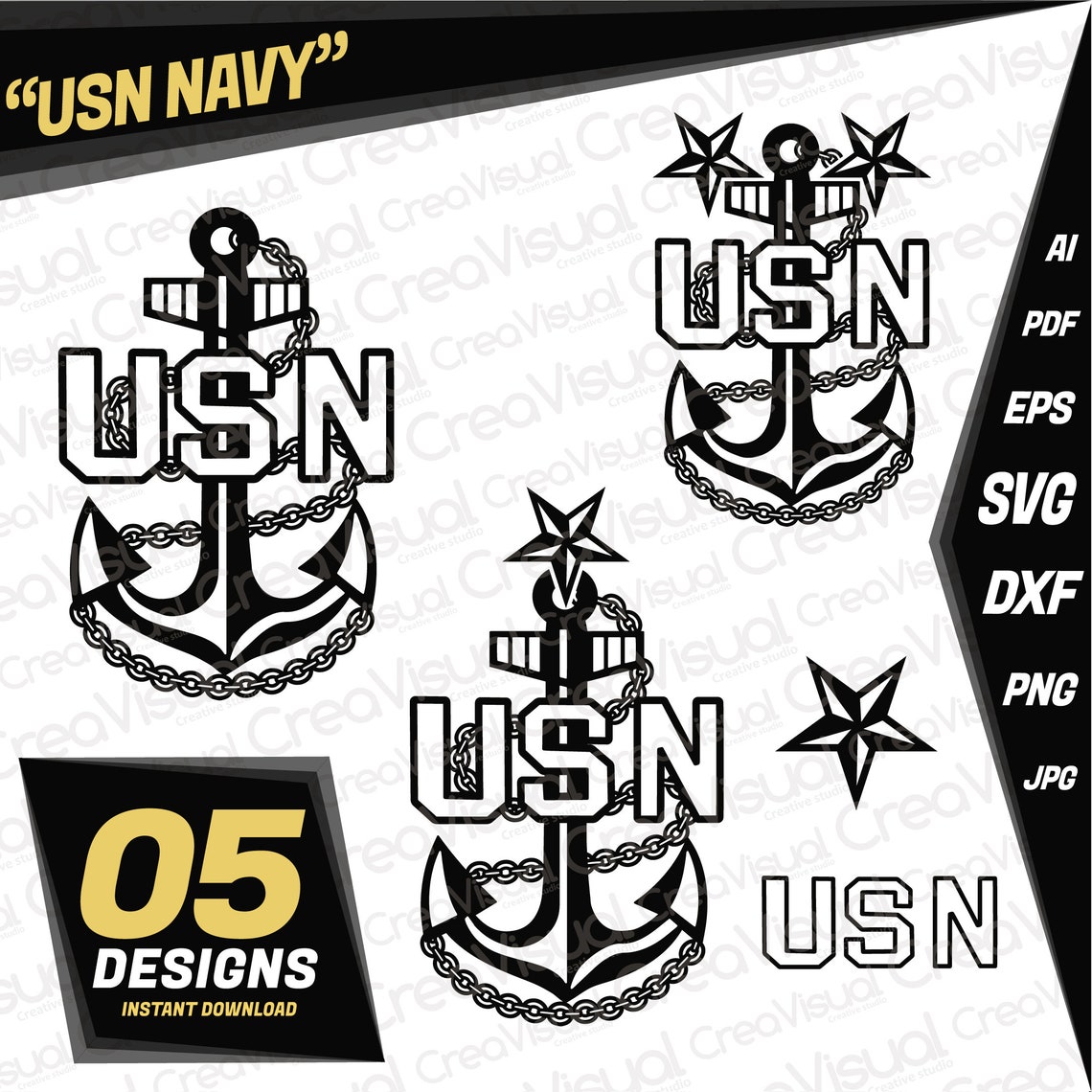 Us Navy Svg Logo Us Navy Silhouette United States Navy Dxf - Etsy