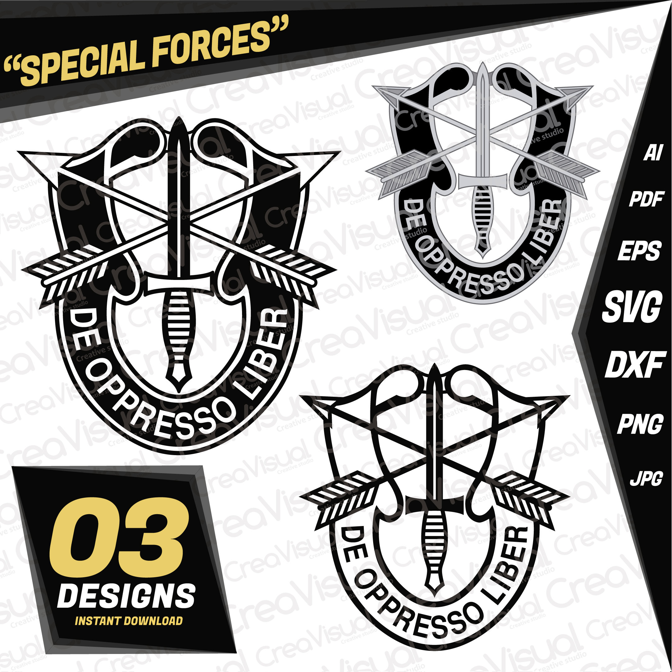 Special Forces Svg Badge Special Forces Silhouette United Etsy UK