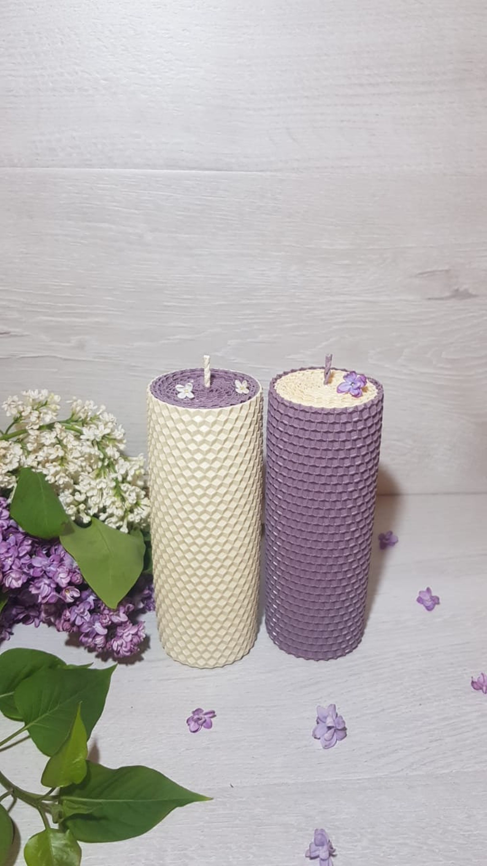 Lilac Candles Etsy