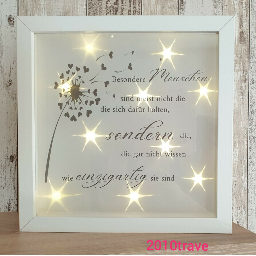 Freunde LED Bild Leuchtrahmen Freunde Freundschaft Geschenk