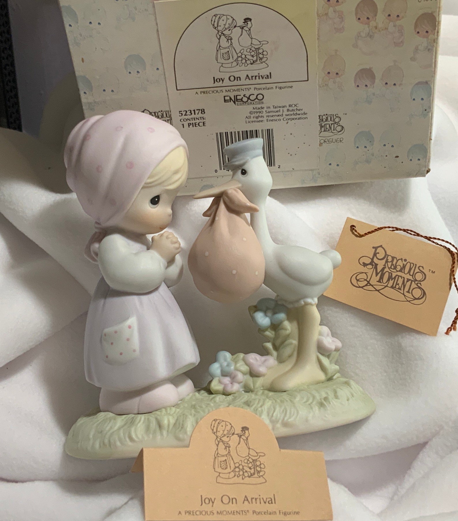 Precious Moments New Baby Stork joy on Arrival NEW With Box Enesco Etsy