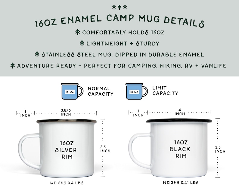 Personalized Wedding Gift Mountain Enamel Mug, Engagement Newlywed Anniversary Gift, Unique Elopement Camping Cup, Custom Couples Valentines image 8