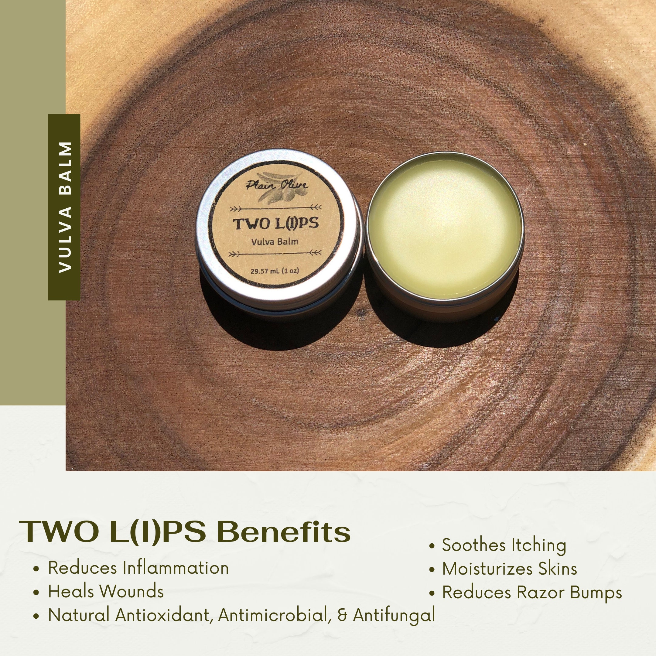 Lavender & Peppermint Vulva Balm Soothe Heal Moisturize Etsy