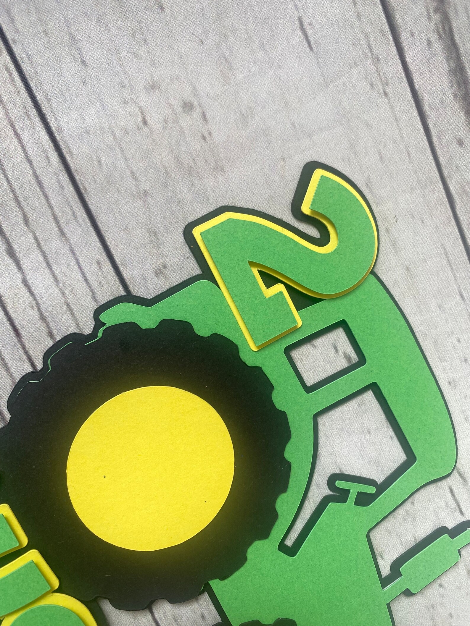 Personalised Tractor Cake Topper / Cake Topper/ All Ages Etsy