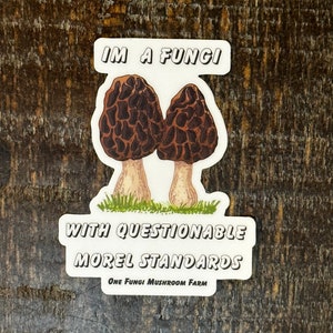 Mushroom Sticker Morel