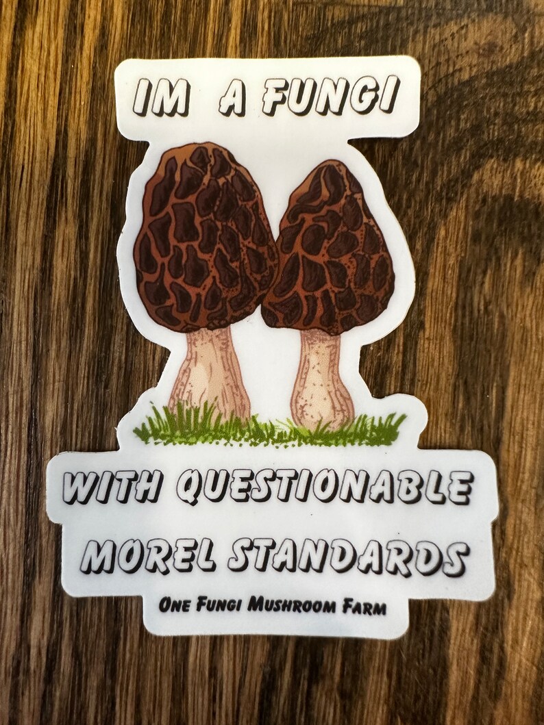 Questionable Morels Mushroom Sticker Morel - Etsy