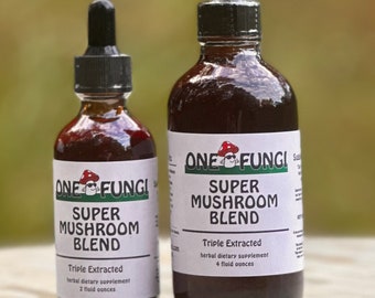 Super Mushroom Blend Triple Extraction, Organic, USA grown/ foraged