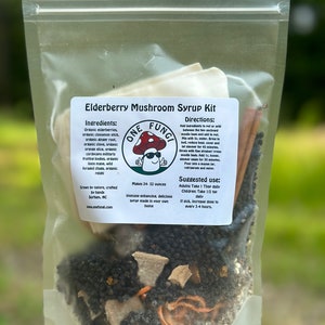 Kit voor vlierbessen en medicinale champignonsiroop