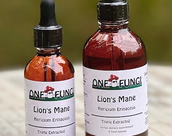 Lions Mane Tincture Triple Extraction, Organic USA grown