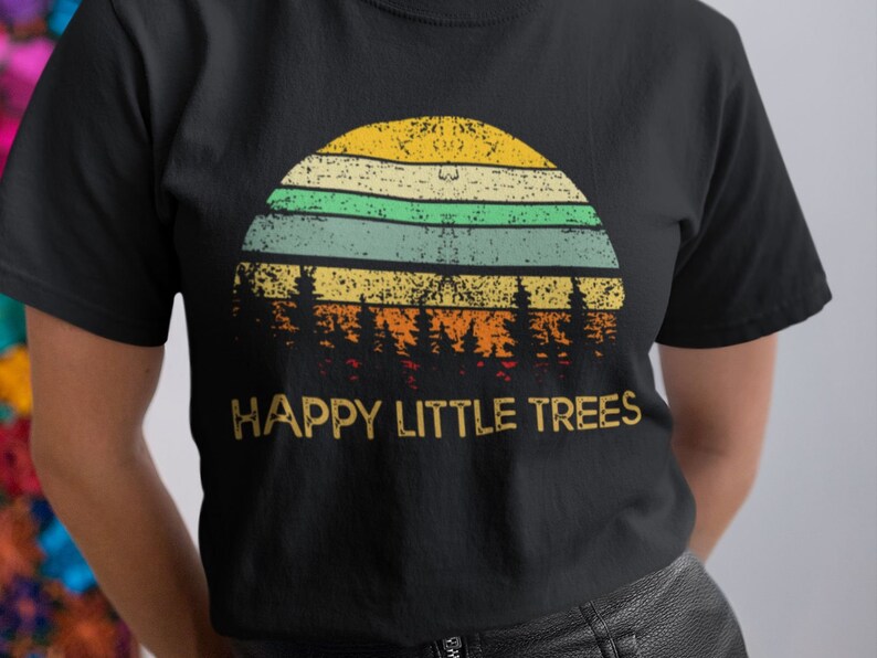 bob ross shirt happy trees