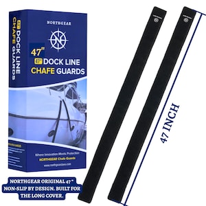 47&quot; inch Non-Slip Boat Chafe Guards | Dock Line Rope Protectors | Marine Sleeves That Stay in Place | Heavy-Duty Sailing Gear by NorthGear
