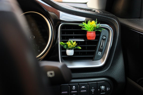 Mini Houseplant Car Vent Clip Interchangeable Boho Car Accessories