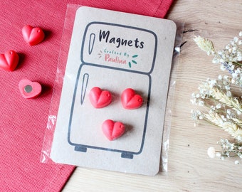 Heart Shaped Magnets | Love Anniversary Gift, Gift for Her, Office Accessories, Fridge Refrigerator Magnet, Housewarming