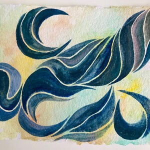 Abstrakte Aquarell Malerei