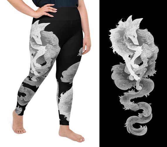 Workout-Leggings Damen Übergröße - Hohe Taille Glänzend Für Yoga