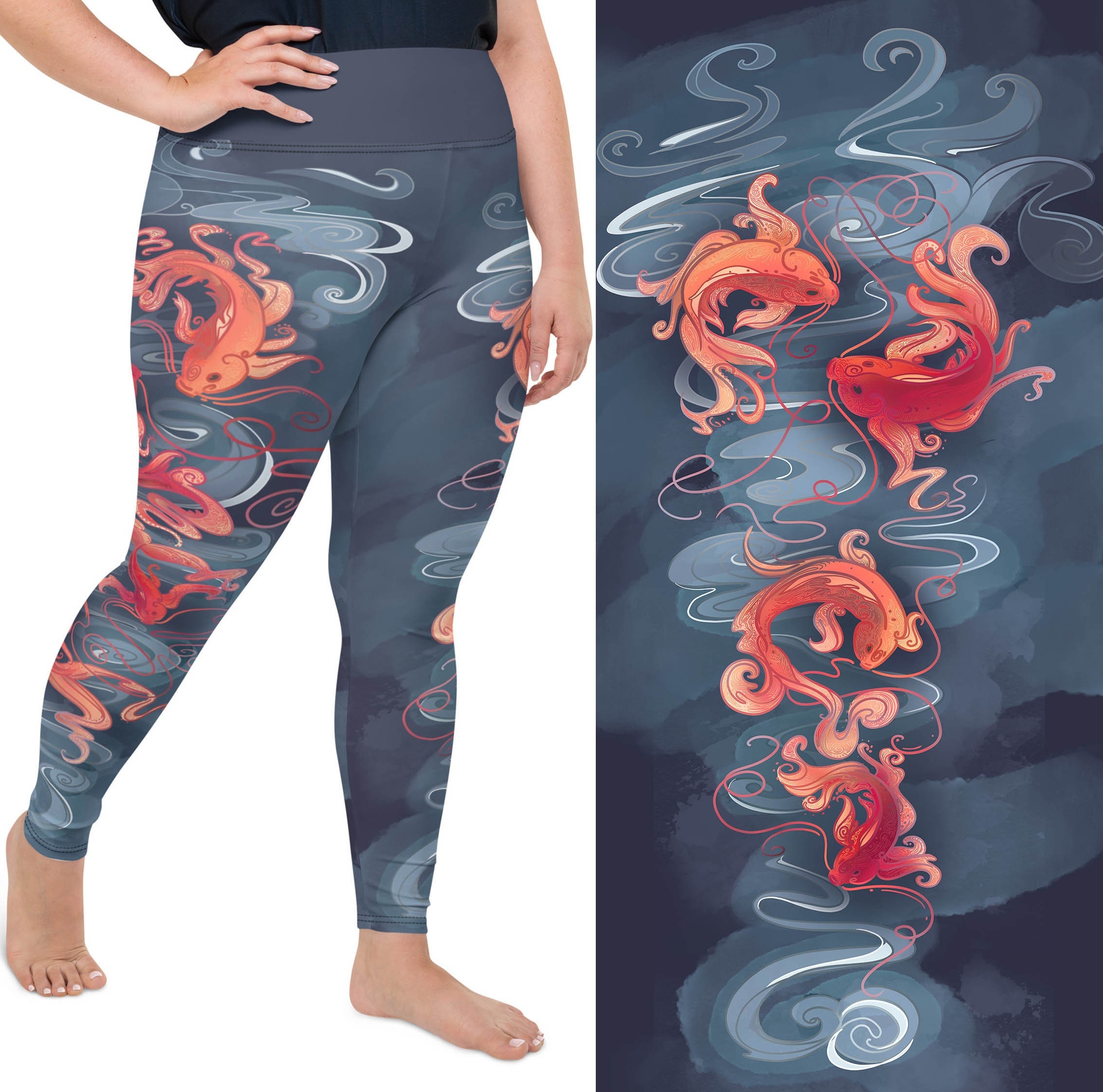 Orange Fish Pants 