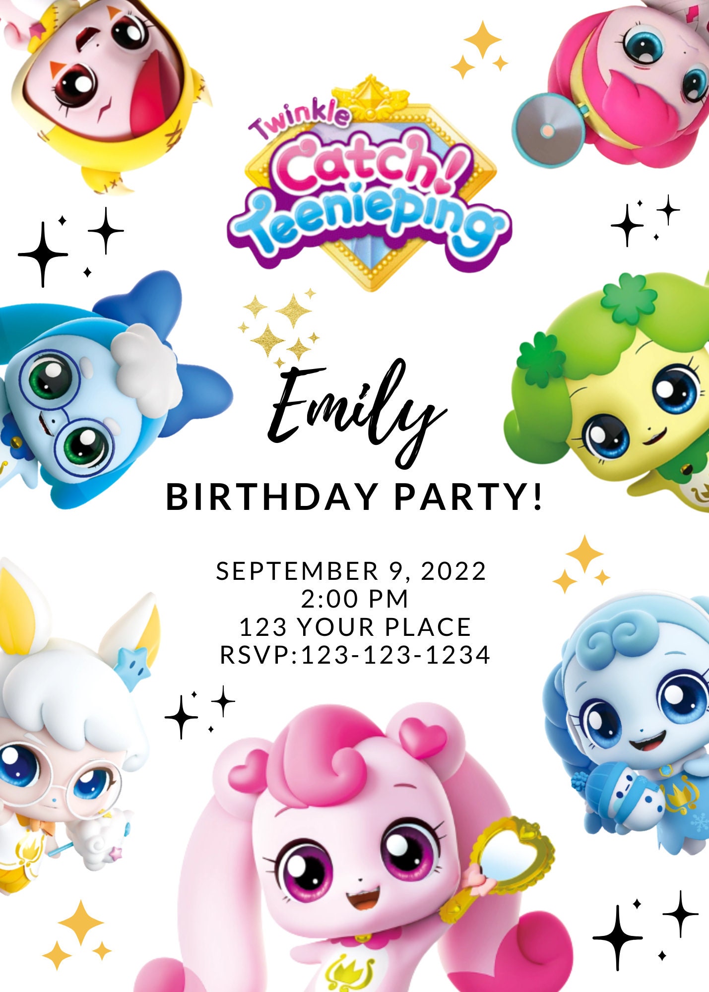 Digital Teenieping Birthday Invitation Teenieping Invites Einvite