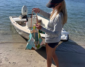 Patchwork Tote/Beach Bag