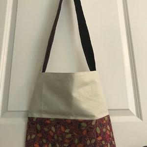 Beige and brown Canvas Tote